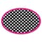 Ashley Productions Magnetic Whiteboard Eraser, Black/White Dots, PK6 10048 - alternate 2